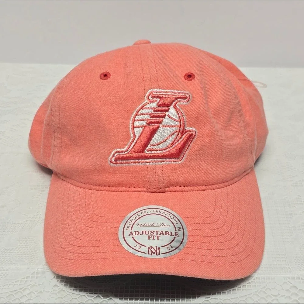 Los Angeles Lakers NBA Mitchell & Ness Coral Cap NEW Unisex